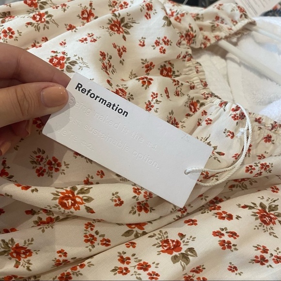 NWT Reformation Karly Floral Colette Midi Dress in Medium - Picture 10 of 15